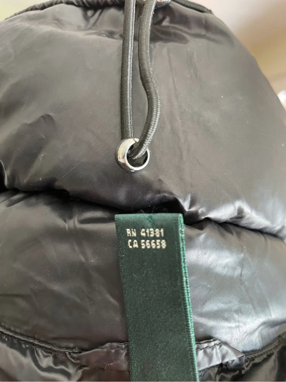 LAUREN RALPH LAUREN Women's M Black Down Vest Packable Puffer Jacket Drawstring